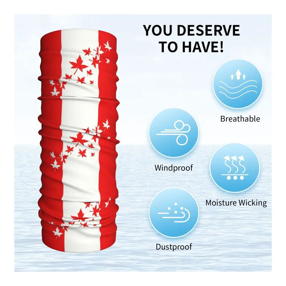 Canadian Flag Maple Leaf Neck Gaiter | OWNLUXE