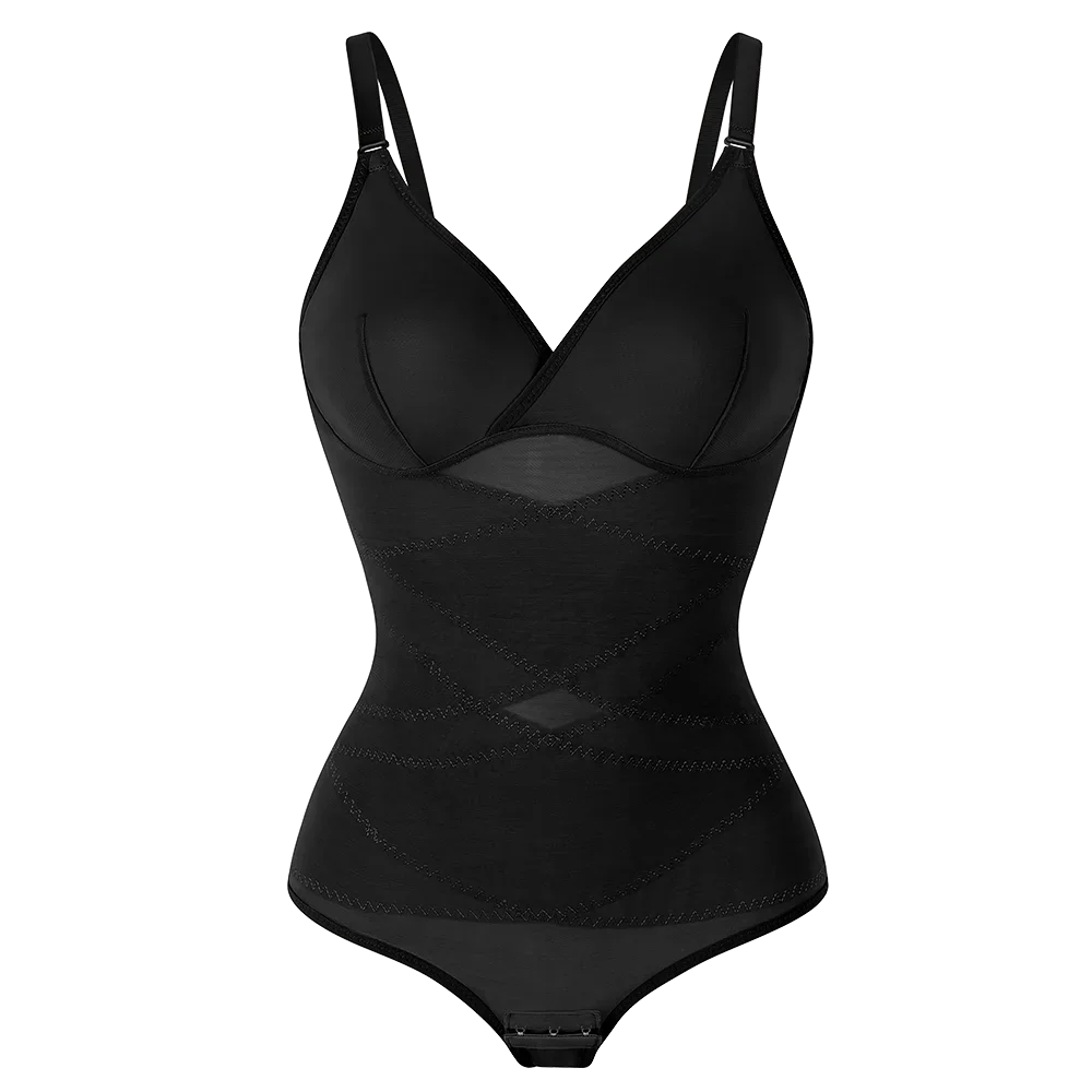 Lace Mesh Bodysuit Shapewear | OWNLUXE