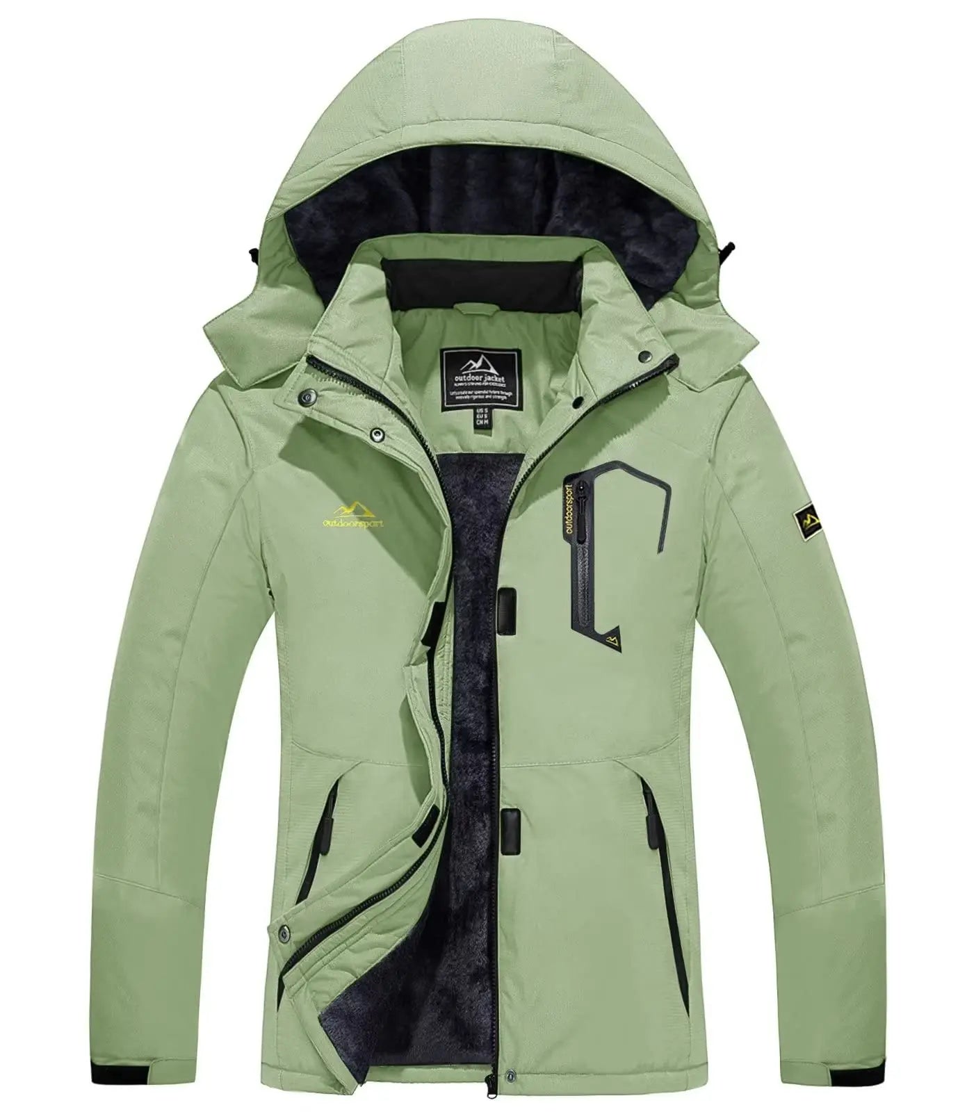 Women's Windproof Fleece-Lined Winter Jacket