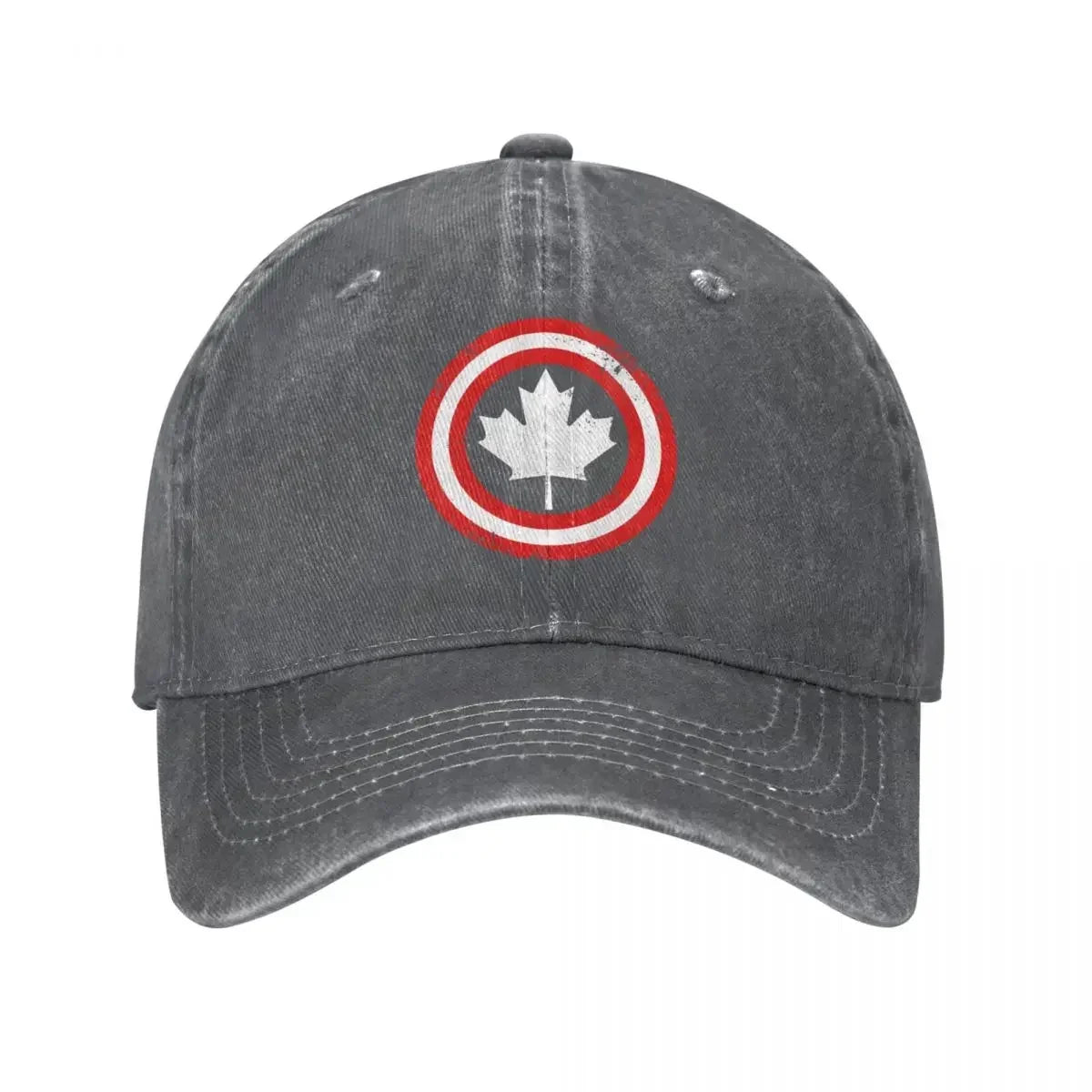 Canada Leaf Vintage Baseball Cap — Distressed Denim Sun Hat | OWNLUXE