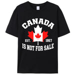 Load image into Gallery viewer, Canada Is Not For Sale Woman Cotton T-Shirt – Breathable, &amp; Lightweight
