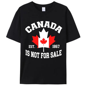 Canada Is Not For Sale Woman Cotton T-Shirt – Breathable, & Lightweight