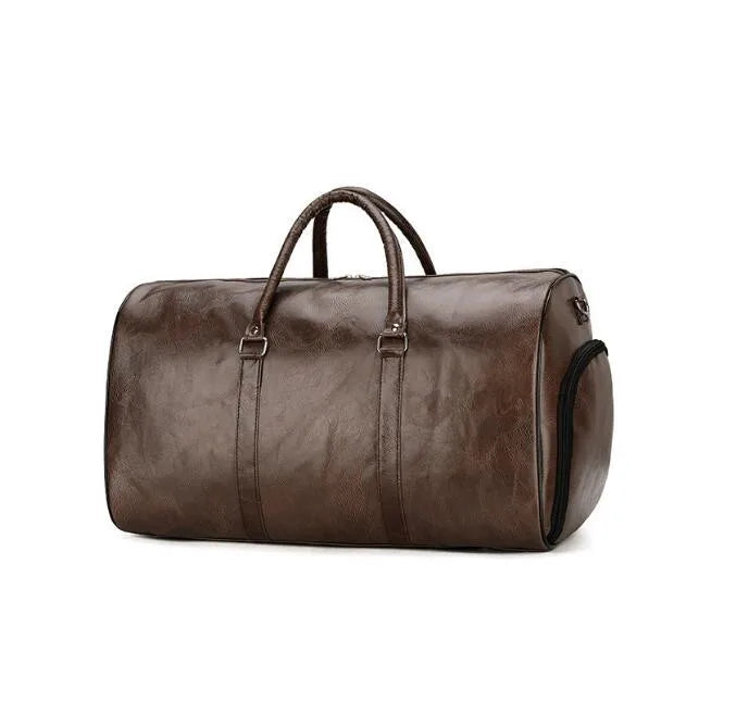 PU Leather Travel Duffle Bag – Lightweight & Spacious Weekender