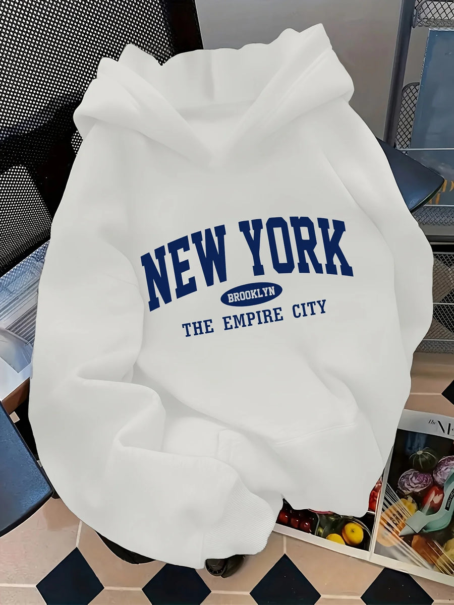 Women's Long-Sleeve Casual Hooded Hoodie (Cotton) | OWNLUXE