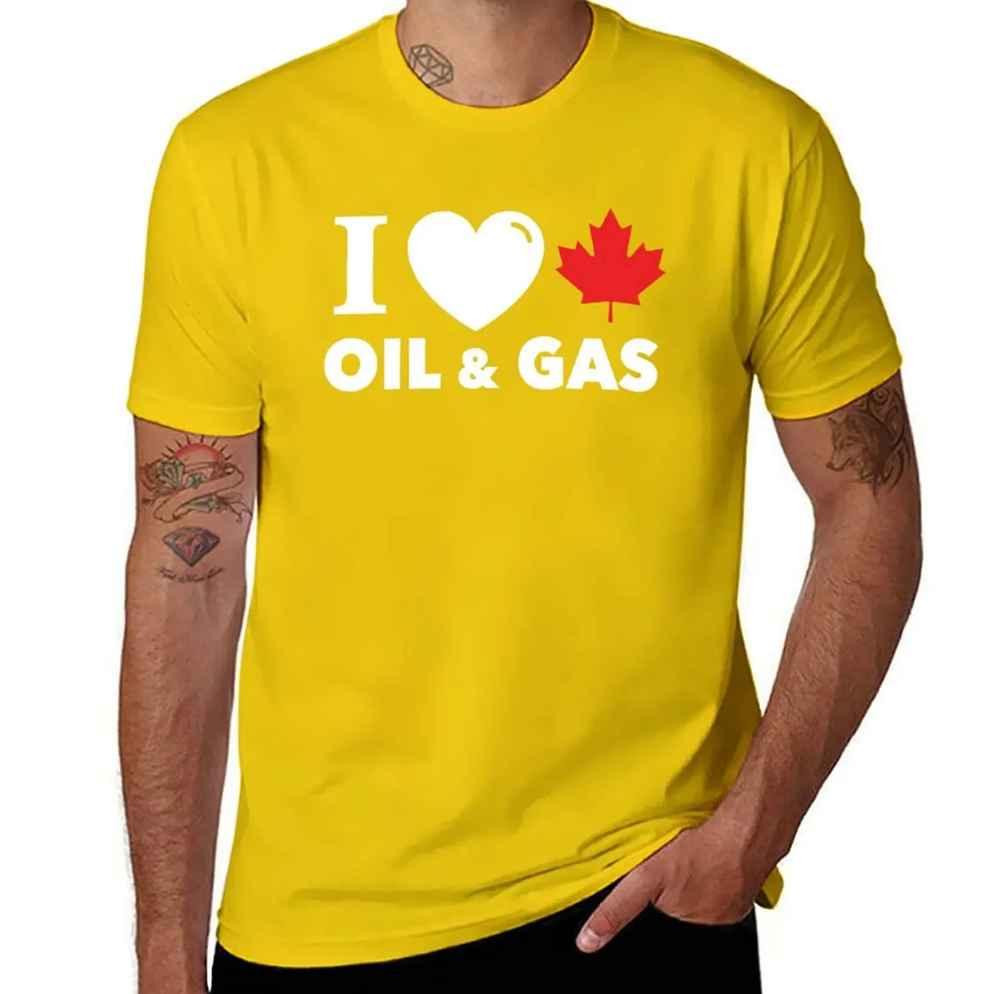 I Love Canadian Oil & Gas T-Shirt – Alberta Maple Leaf Pride Tee | OWNLUXE