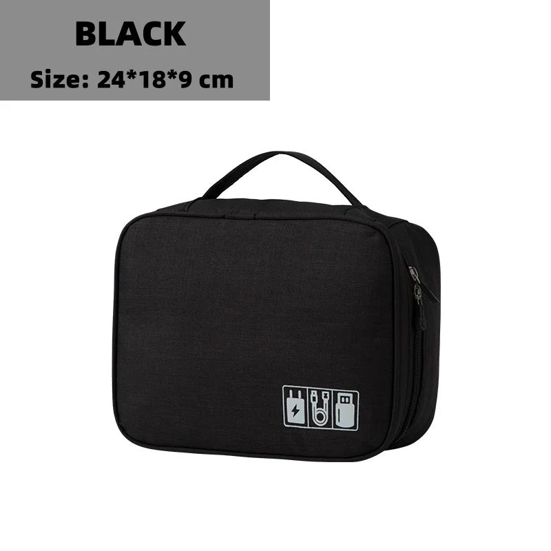 Travel Cosmetic Makeup Bag – Compact Polyester Toiletry Case