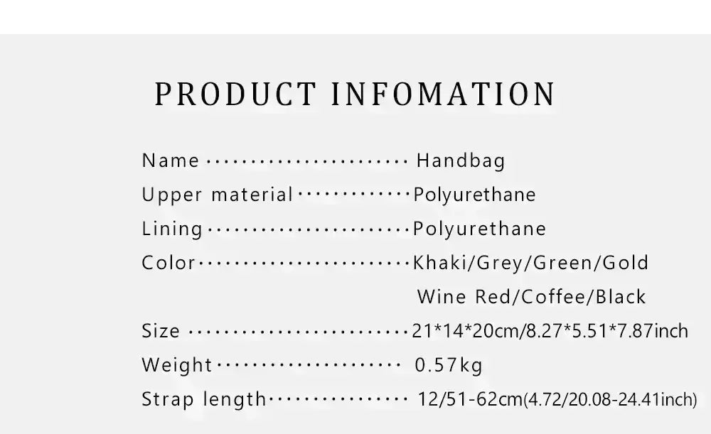 Large Capacity Letter Handbag - Classic Fashion Shoulder Bag