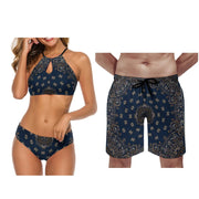 Customizable Bandana Beach Couple Bikini Set | OWNLUXE