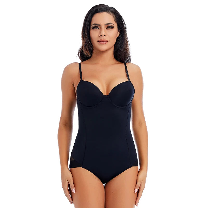 Medium Control Underwire Bodysuit Shaper with Cups