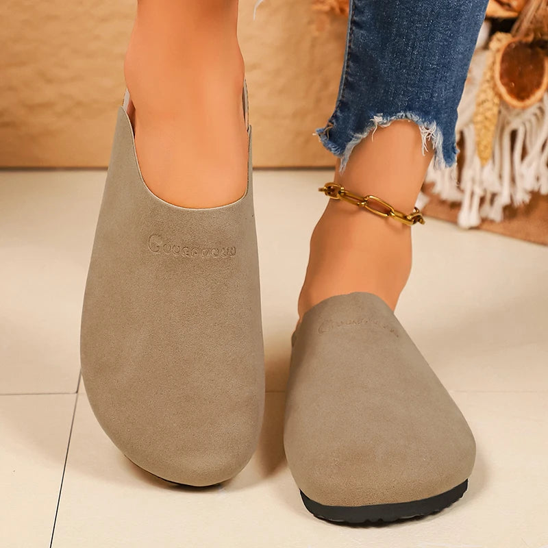 Women's Closed Toe Plus-Size Vintage Slippers – Shop at OWNLUXE