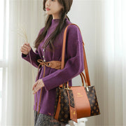 Soft Leather Shoulder Bag - Large Capacity Minimalist Tote for Women