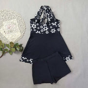 Halter Black Tankini Set | OWNLUXE