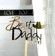 Father’s Day Acrylic Sign – Modern Clear Tabletop Décor