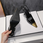 Women's Closed Toe Stiletto Leather Heels | OWNLUXE