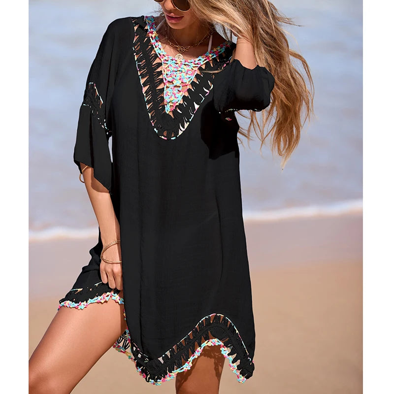 Lace Backless Swim Cover-Up | OWNLUXE