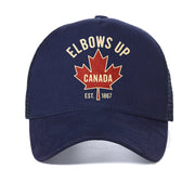 Elbows Up Canada Baseball Cap — Maple Leaf Mesh Snapback | OWNLUXE