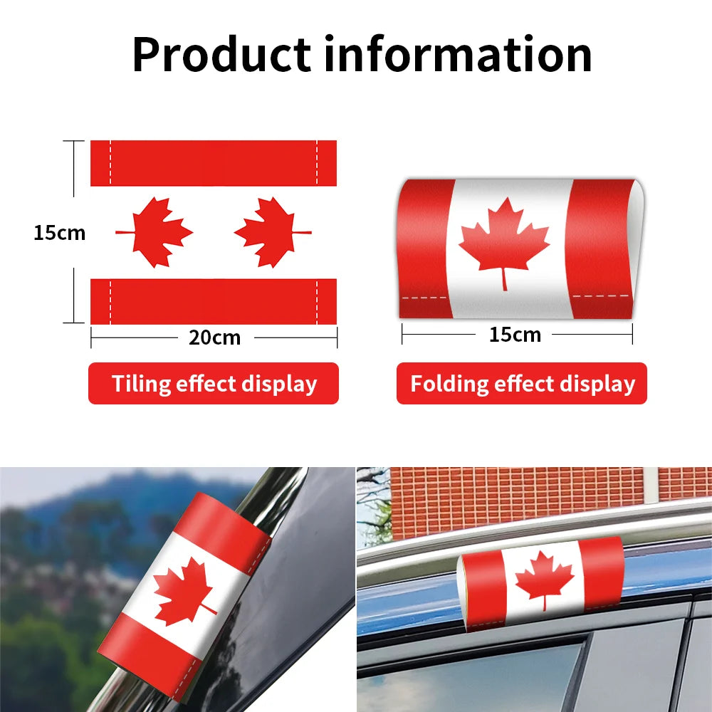 Country Flag Sticker – Waterproof Car Window Decal (Canada, Brazil, France & More)