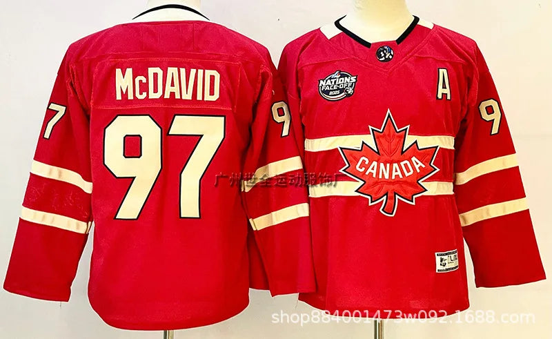Canada Team Ice Hockey Jersey – Embroidered Training Uniform