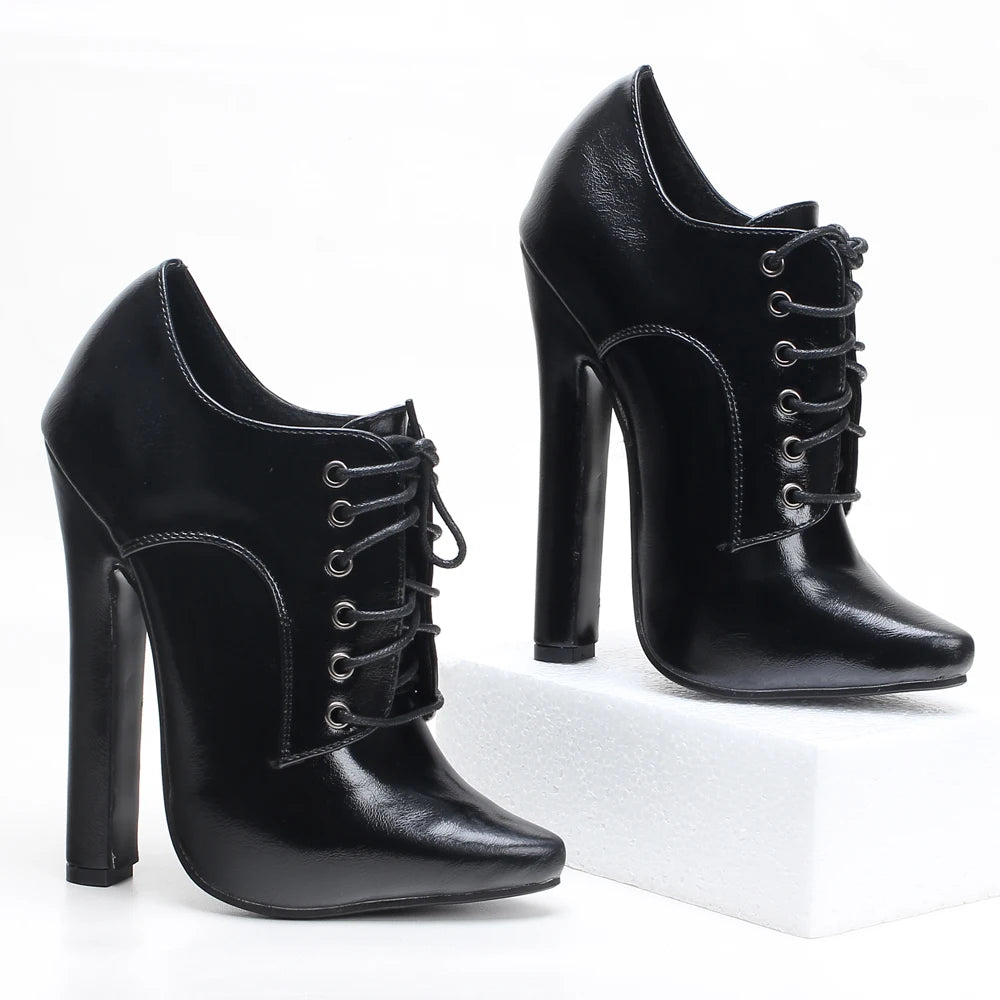Unisex High Heel Lace Vintage Pumps – Shop at OWNLUXE