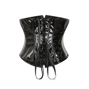 Underbust Extended-Size Shiny Faux Leather Waist Trainer | OWNLUXE