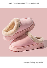 Women’s Fluffy Winter Indoor Slippers with Thick EVA Sole