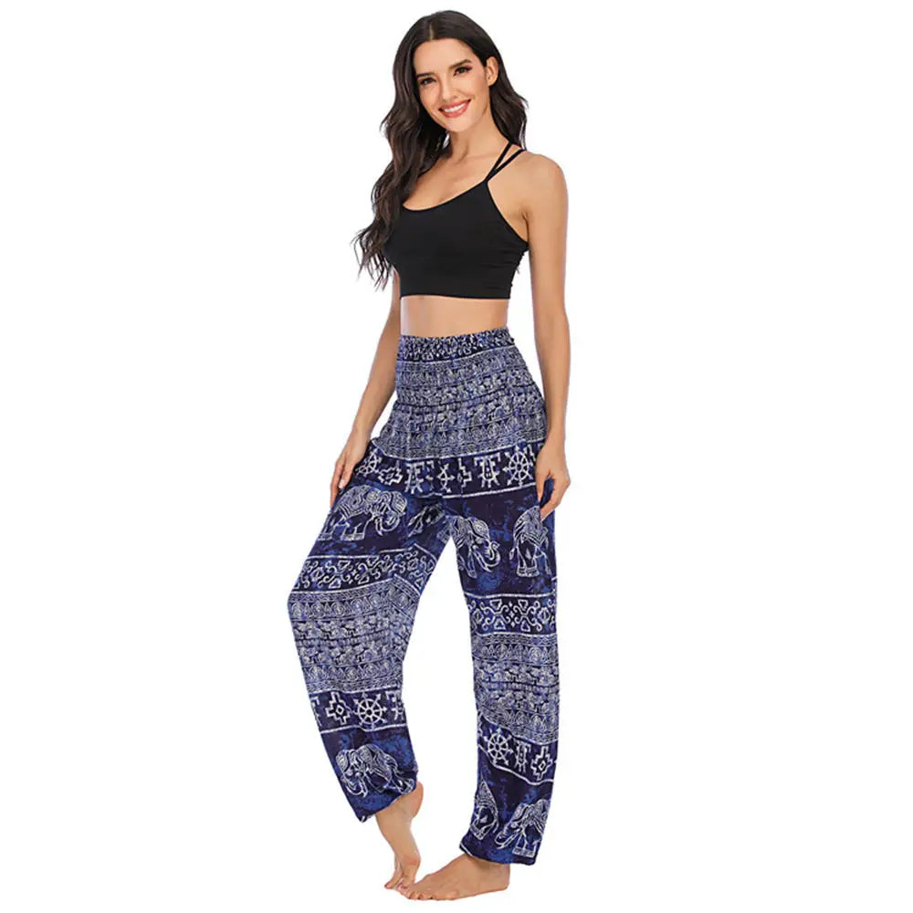 Women’s High-Waist Floral Bloomers – Loose, Lightweight & Boho