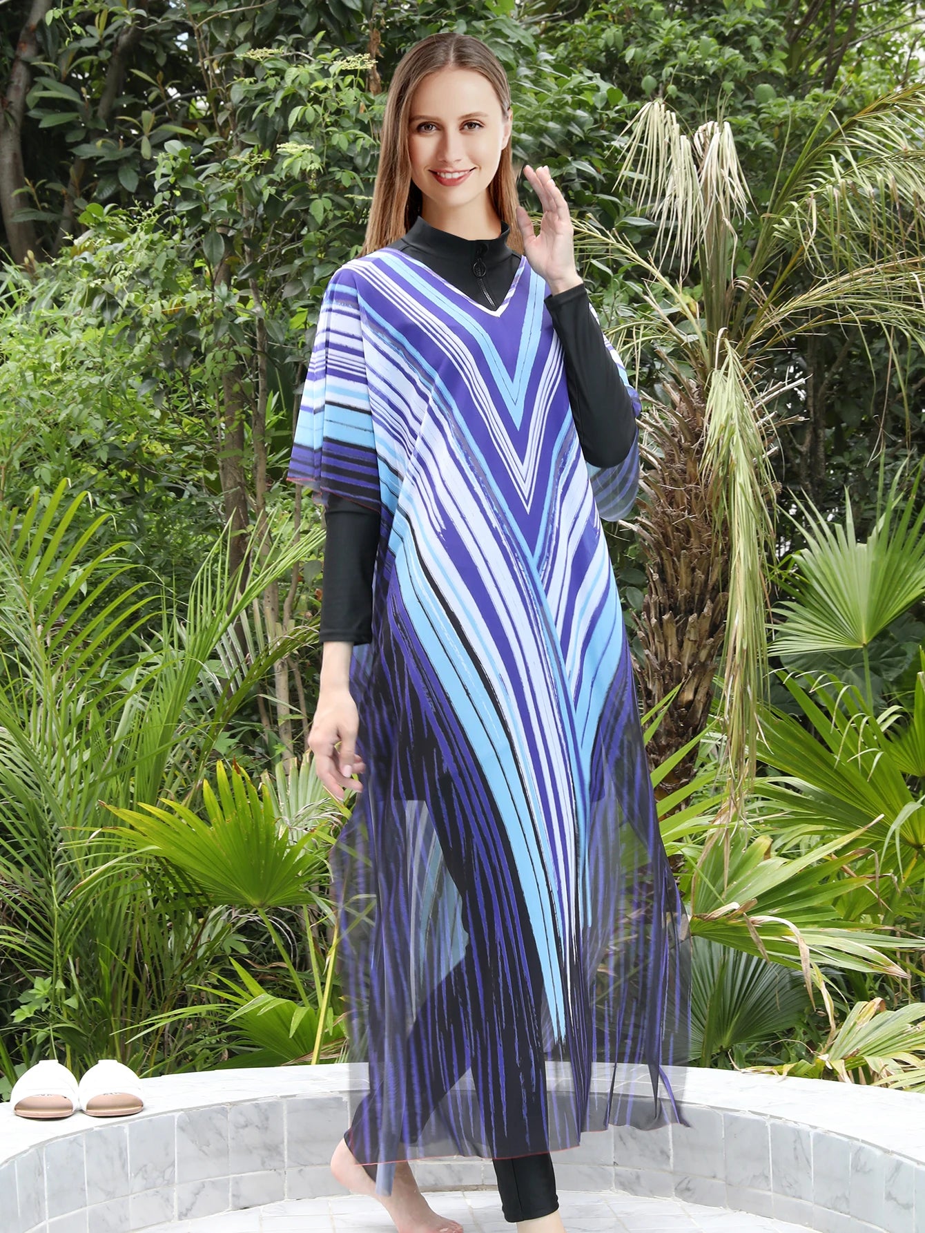 Beach Wear Shawl Dress Swim Cover-Up | OWNLUXE