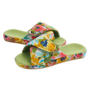 Waffle Cotton Indoor Slippers for Women with Arch Support