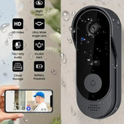 Smart Wireless Video Doorbell with HD Screen & Audio