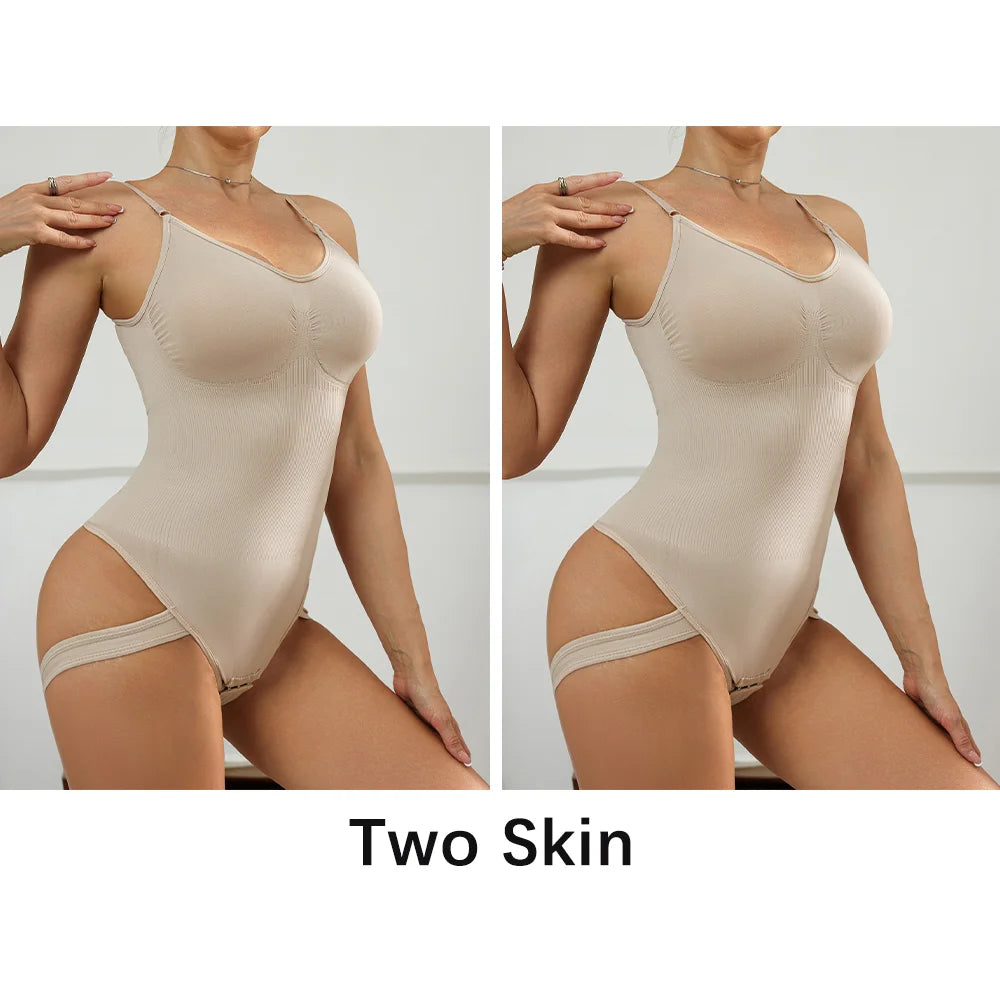 Seamless Butt Lifter Thong Bodysuit - Tummy Control Shapewear