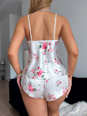 Two-Piece Silk Floral Pajama Set – Shop at OWNLUXE