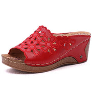 Women's Wedge Sandals – Comfortable Floral Design