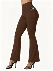 High-Waist Flared Yoga Butt-Lifting Leggings | OWNLUXE