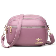 Multi-Pocket Soft Leather Crossbody Bag - Adjustable Shoulder Messenger | OWNLUXE