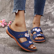 Women's Arch Support Leather Vintage Sandals – Shop at OWNLUXE