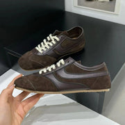 Women’s German-Inspired Leather Sneakers – Genuine Cowhide