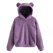 Women's Long Sleeve Hooded Hoodie (Dark Grey) | OWNLUXE