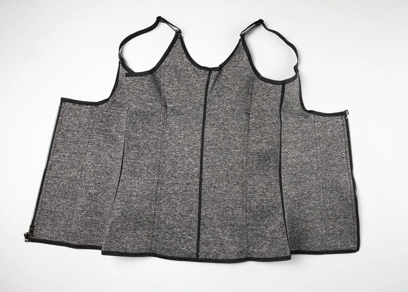 Women Waist Trainer Vest with Zipper & Sauna Effect
