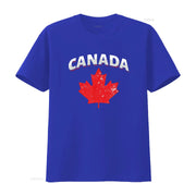 Canadian Red Maple Leaf T-Shirt – Vintage Washed Toronto Patriotic Tee | OWNLUXE
