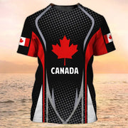 Canada Flag Camo Skull Graphic Tee – Military Street Style | OWNLUXE