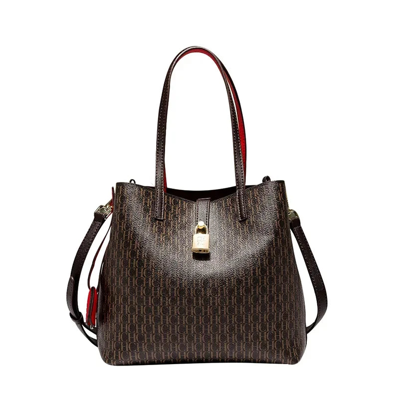 CH Premium Bucket Bag – Large Capacity Letter Print Tote | OWNLUXE