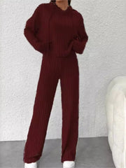 Women's Striped Hooded Two Piece Pants | OWNLUXE