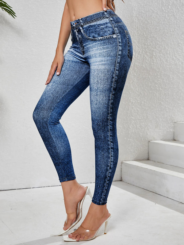 Women's Tummy Control Denim Shapewear | OWNLUXE