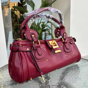 Vintage Lock Design Tote Bag Luxury Women's Handbag Underarm Bag Women's Large Boston Hobo Bag Fashion Texture Business Handbag