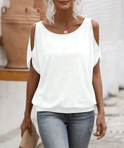Short-Sleeve Knit T-Shirt | OWNLUXE