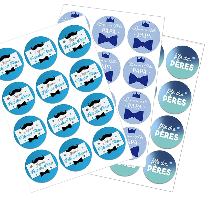 Happy Father's Day Decor Sticker Labels Bonne Fête Des | OWNLUXE