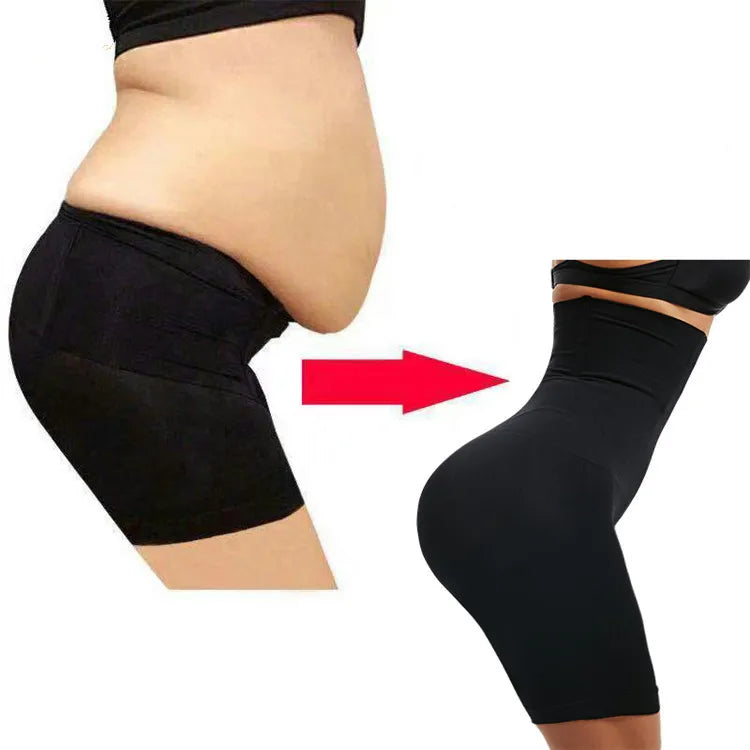 High-Waist Tummy Control Shaper Shorts - Butt Lifter Shapewear