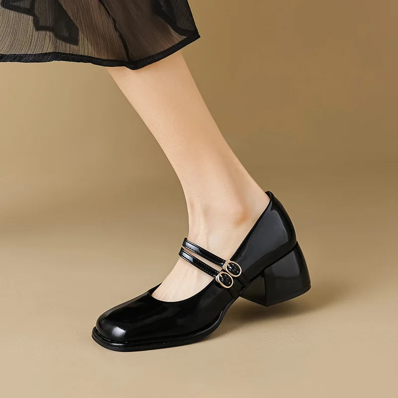 Mary Jane Pumps – Chic Slip-On High Heels for Office & Career