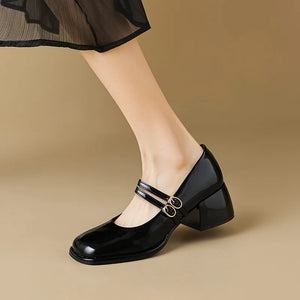 Mary Jane Pumps – Chic Slip-On High Heels for Office & Career