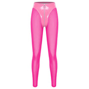 Women's Y2K Glossy Red PU Leather Leggings | OWNLUXE